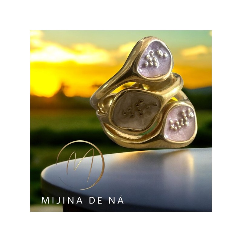 Aw26 Mdn Anillo Ojas Malva