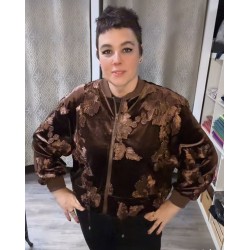 Bomber Flores Terciopleo
